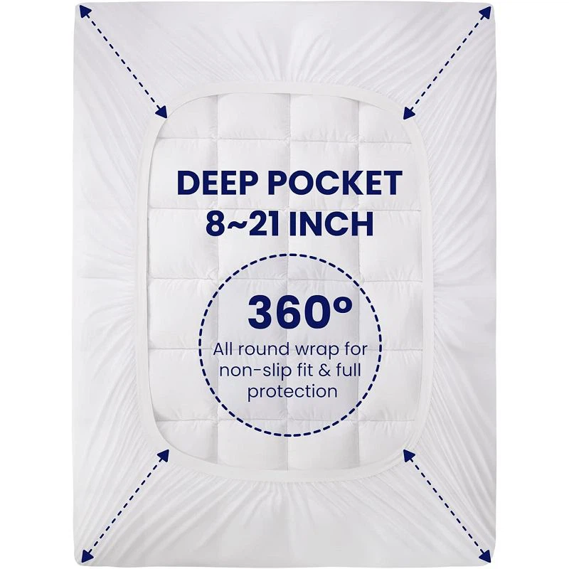 Premium 100% Cotton Mattress Pad factory