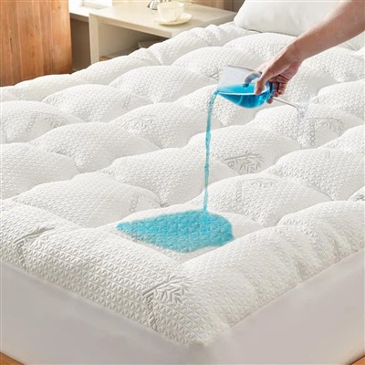 Bambu Andningsbar Madrass Pad